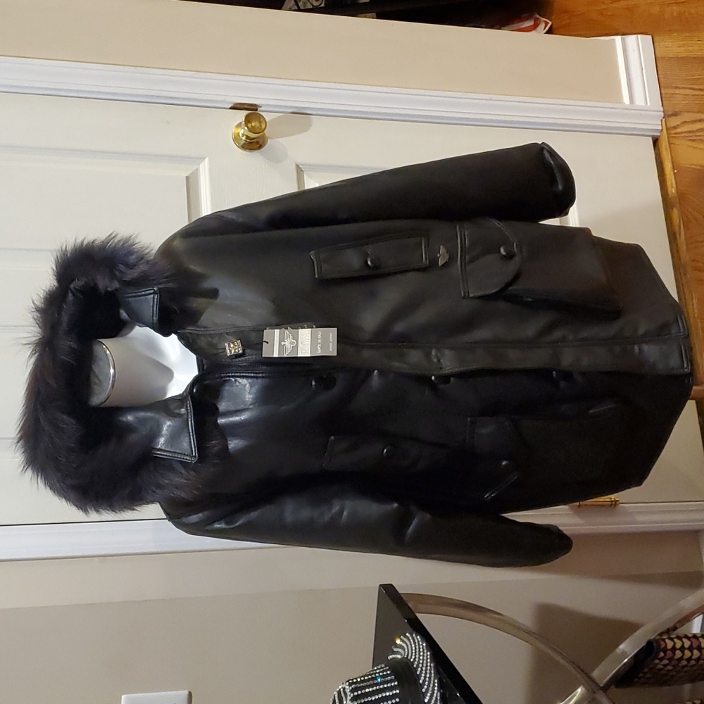 Men's Leather look Coat